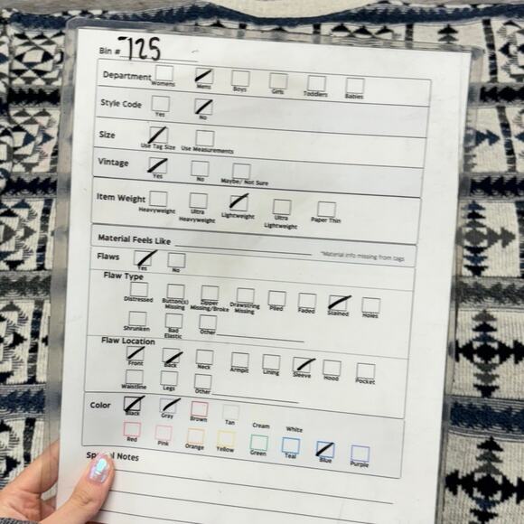 Vintage 90s St John's Bay Gray Blue Mens XL Geometric Chunky‎ Patterned Sweater - Picture 8 of 8